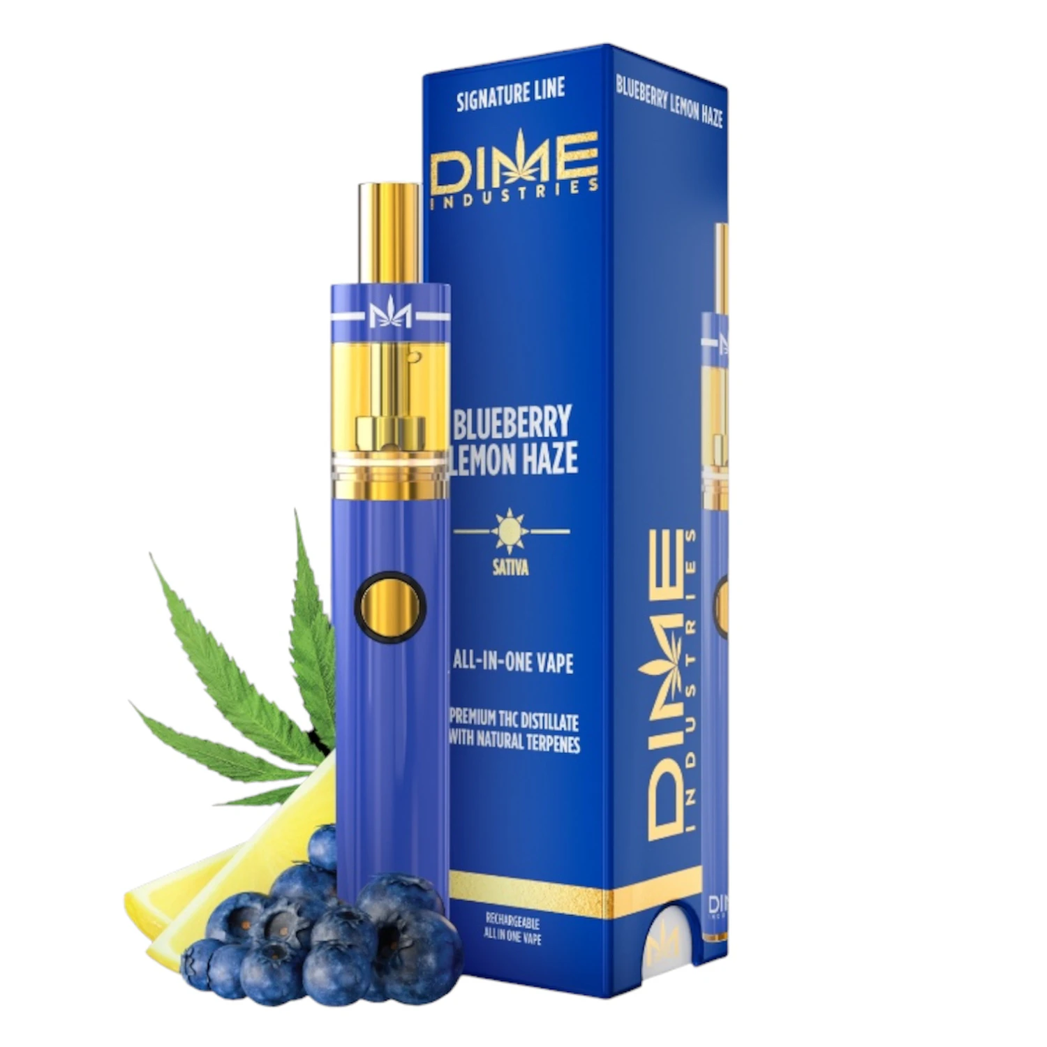 Dime Industries - Blueberry Lemon Haze (2G) | Disposable | Sativa Main Image