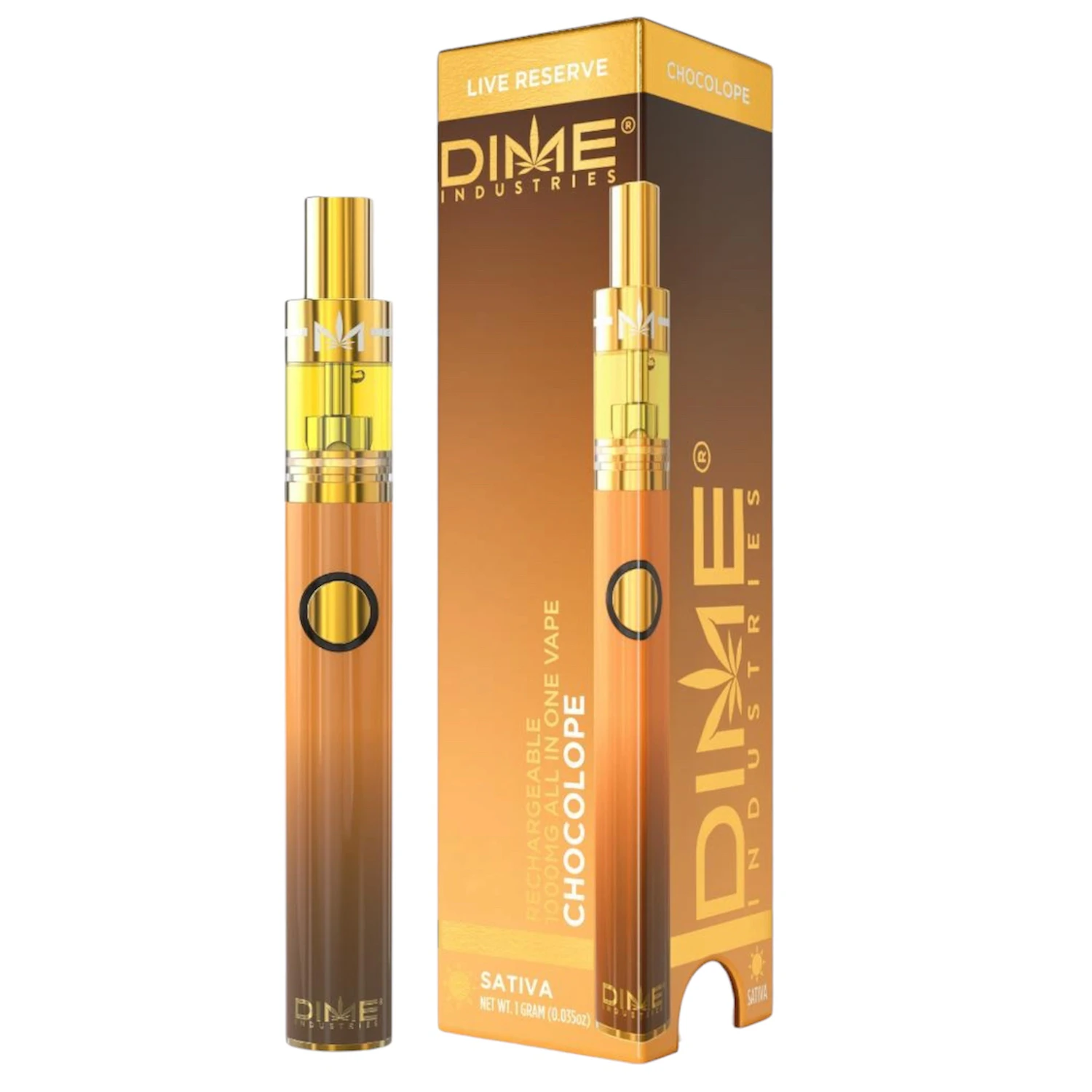 Dime Industries - Chocolope (1G) | Live Resin Disposable | Sativa Main Image
