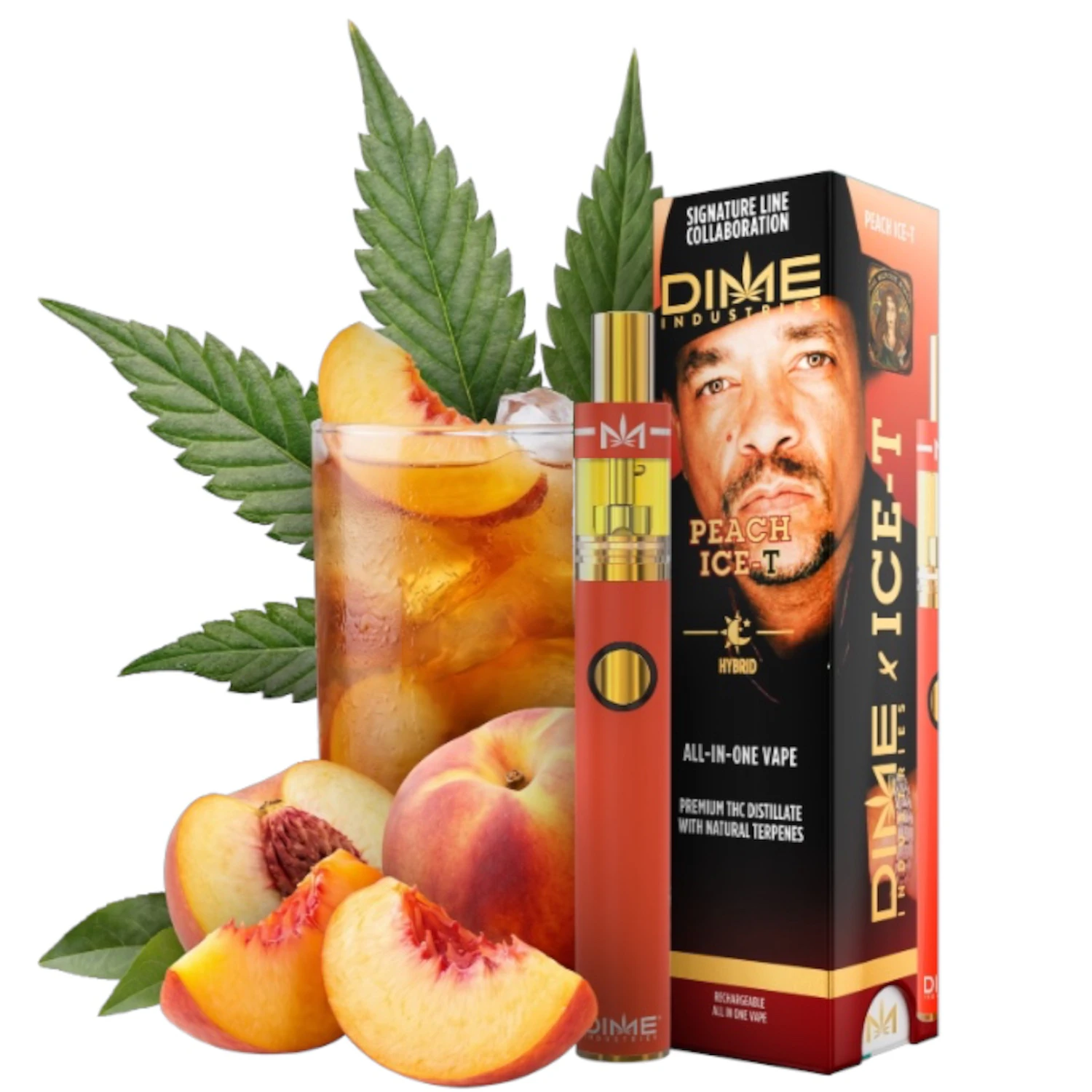 Dime Industries - Peach Ice -T (2G) | Disposable | Hybrid Main Image