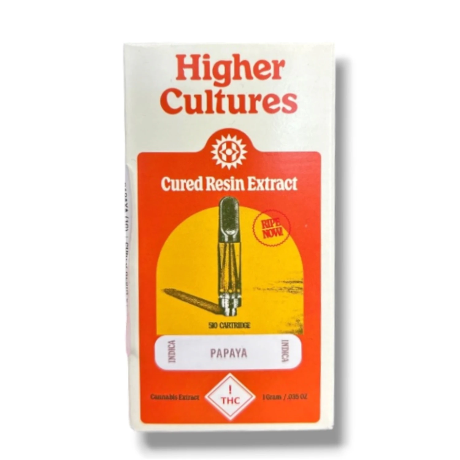 Higher Cultures - Papaya (1G) | Cured Resin 510 Vape | Indica Main Image