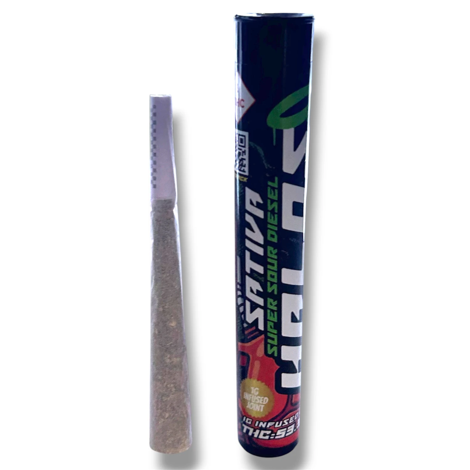 Halo - Super Sour Diesel (1G) | Infused Preroll | Sativa Main Image