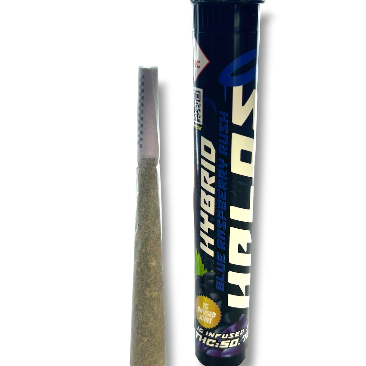 Halo - Blue Raspberry (1G) | Infused Preroll | Hybrid Main Image