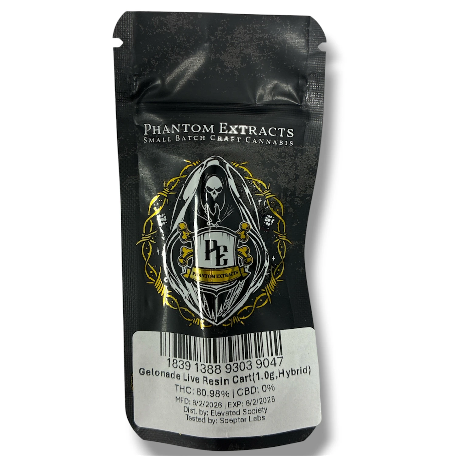 Phantom Extracts - Gelonade | Live Resin 510 | 1G Main Image