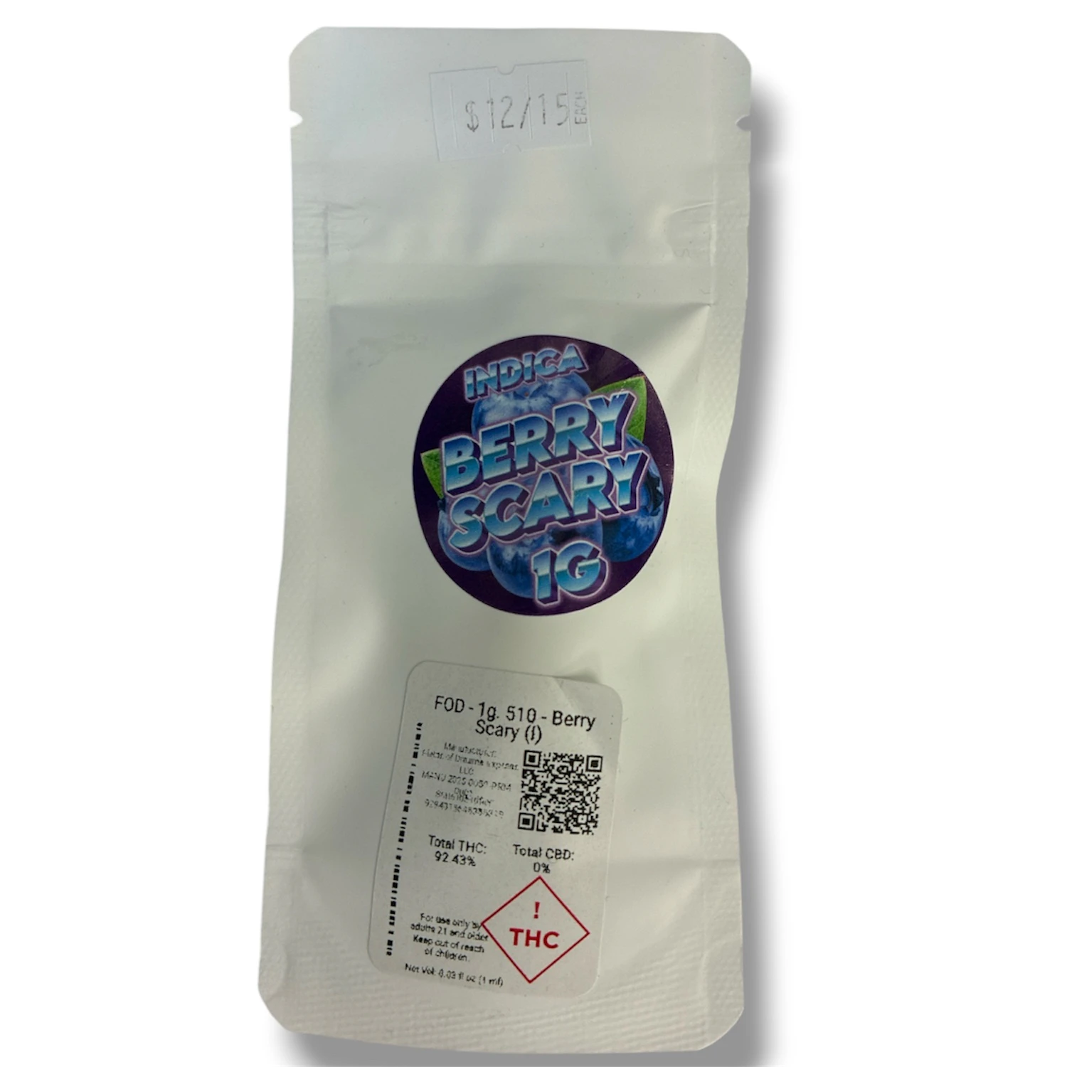 4th Generation - Berry Scary (1G) | 510 Thread Vape | Indica Main Image