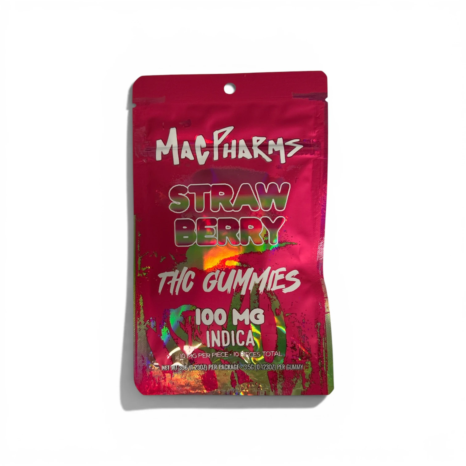 Mac Pharms - Mac Pharms - Strawberry Gummies - 100mg/10pk Main Image