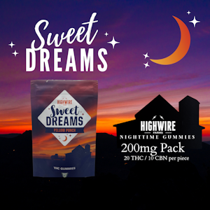 Highwire Farms - Sweet Dreams Gummies Pillow Punch 2:1 THC:CBN 200mg