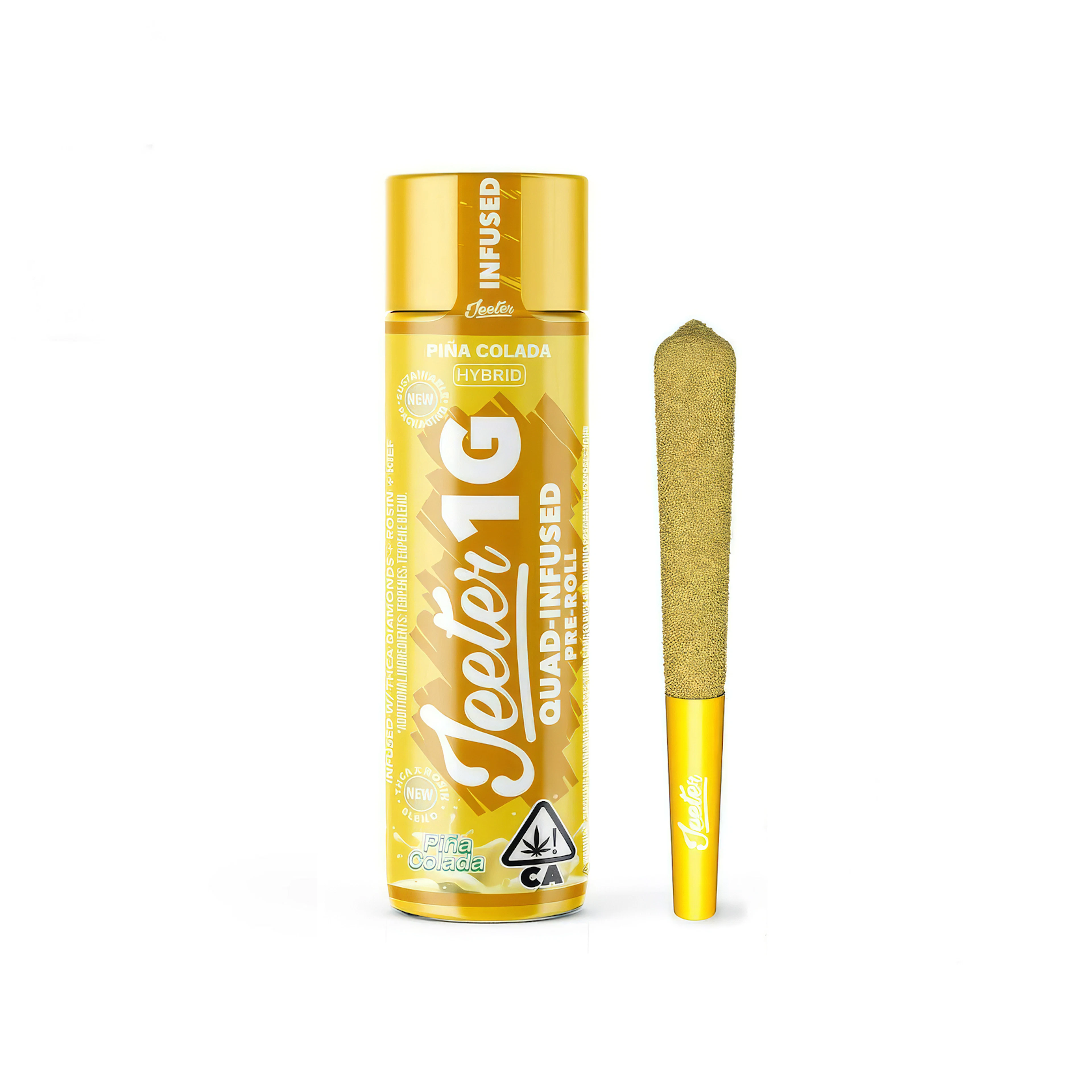 Jeeter Pina Colada Quad Infused Rosin Enhanced Pre-Roll 1.0g