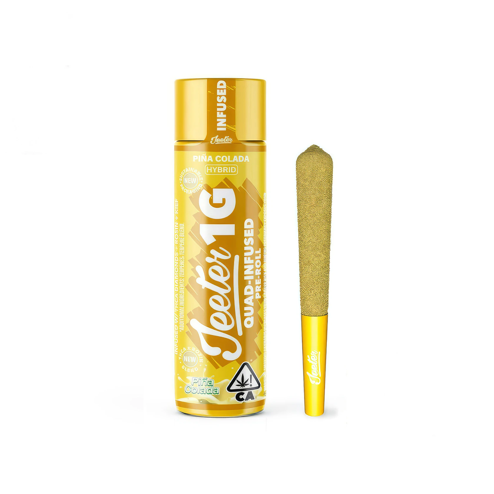 Jeeter - Jeeter Pina Colada Quad Infused Rosin Enhanced Pre-Roll 1.0g Main Image