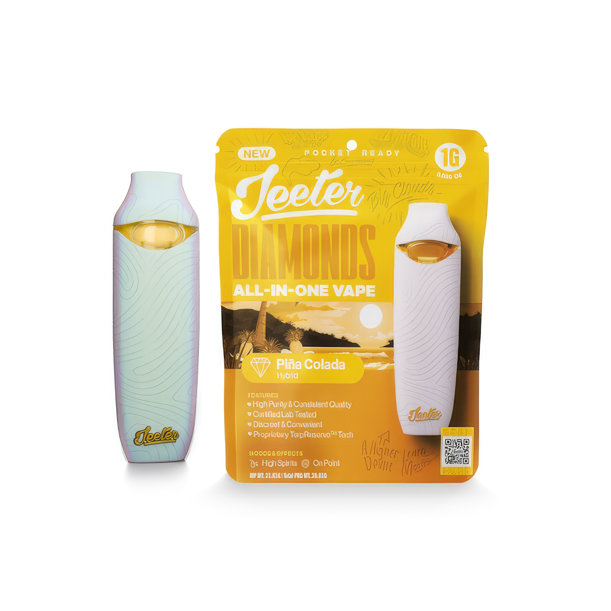 Jeeter Diamonds Pina Colada Premium All-In-One Vape 1.0g