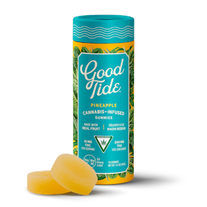 GOOD TIDE - Pineapple - Solventless Hash Rosin Gummies