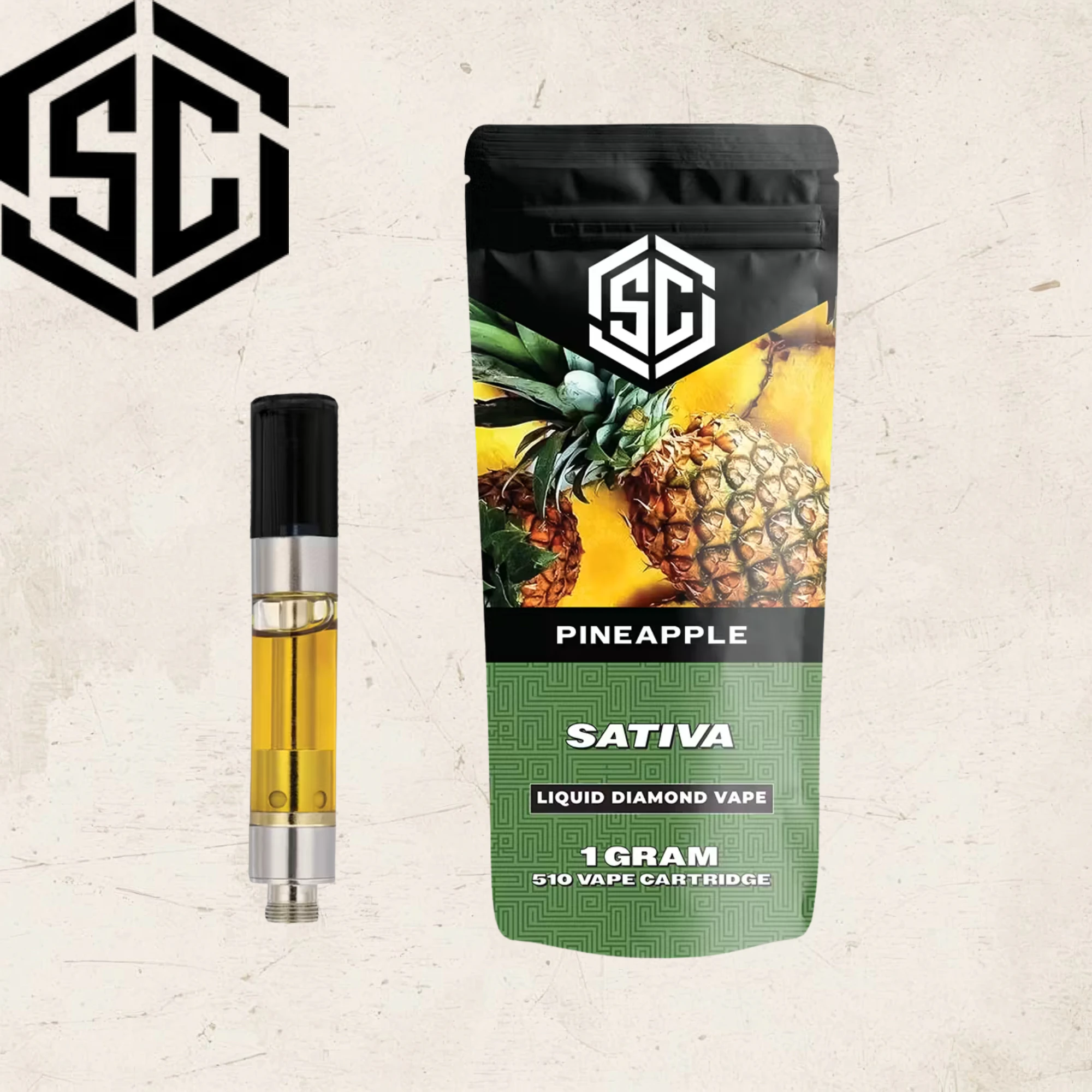 Society C - Pineapple | Liquid Diamonds Cartridge | 1g Main Image