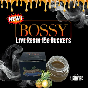 Bossy Live Resin Pineapple Paradise 15g Bucket