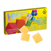 Pineapple (H) | 10mg 10pk Sour Gummies | Highatus