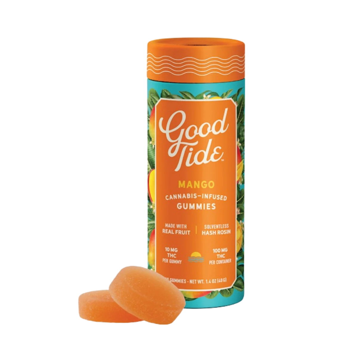 Good Tide - Mango (I) | 100mg Rosin Gummies | Good Tide Main Image