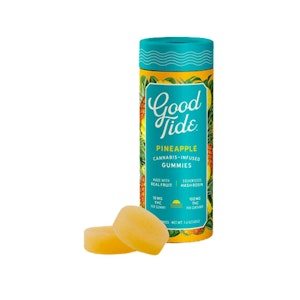 GOOD TIDE - Good Tides Pineapple Sativa Solventless Hash Gummies 100mg
