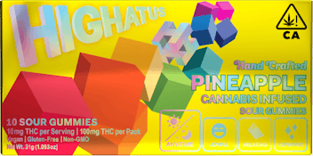  Pineapple  - 100mg THC Hand Crafted Sour Gummies - Highatus