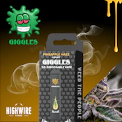 Giggles Puffs Live Hash Rosin Disposable Pineapple Haze 2g