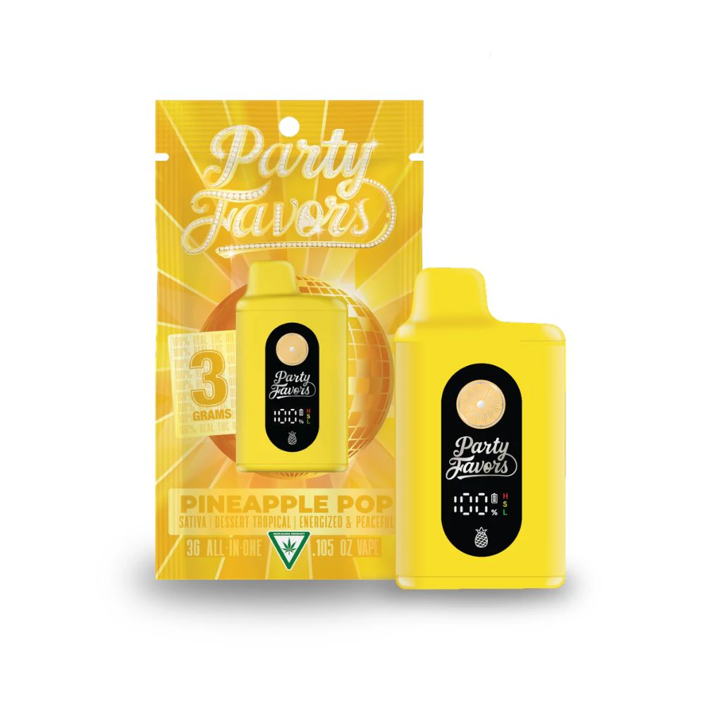 Party Favors - Pineapple Pop 3g Juicebox Disposable - PARTY FAVORS Main Image