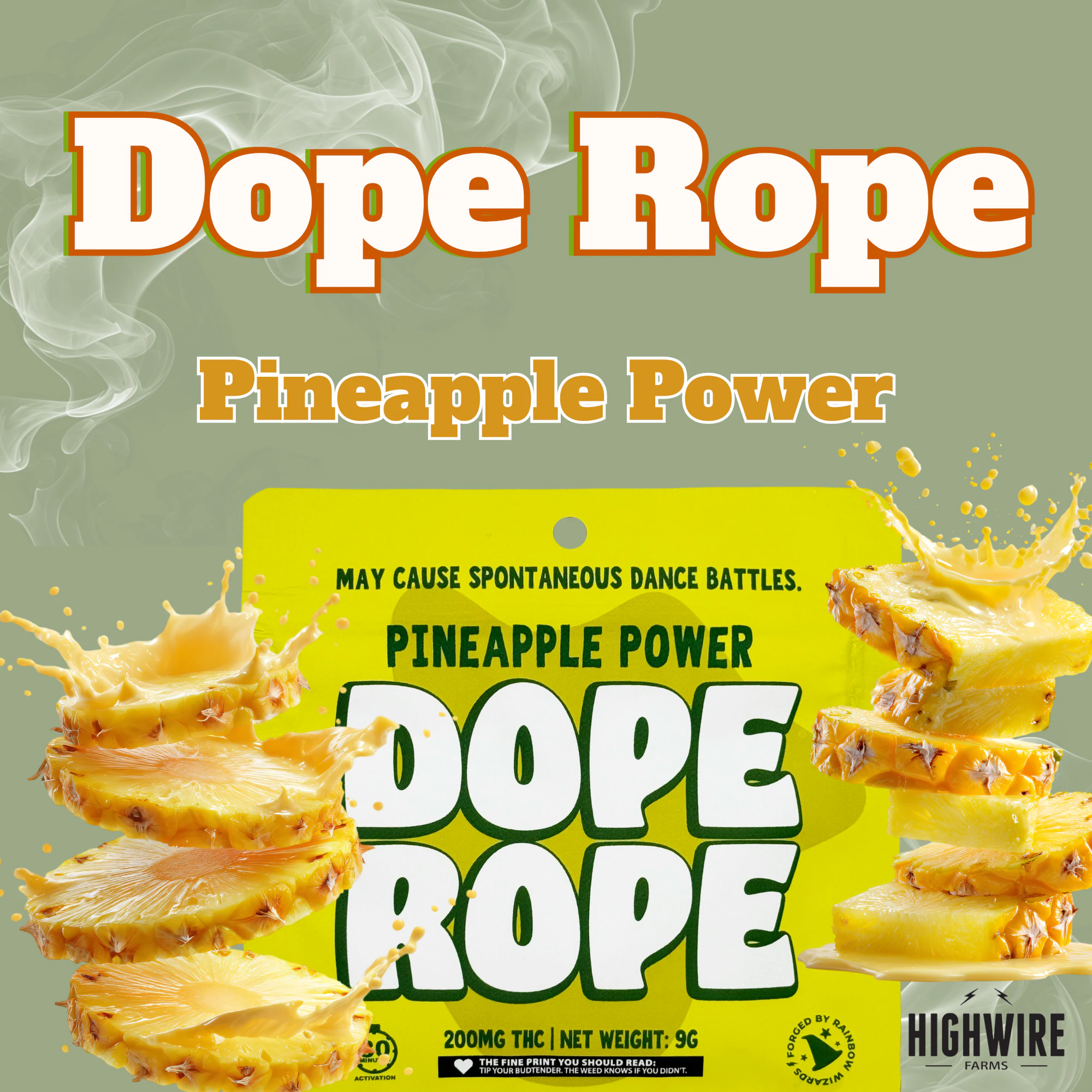 Dope Rope - Dope Rope Pineapple Power 200mg Main Image
