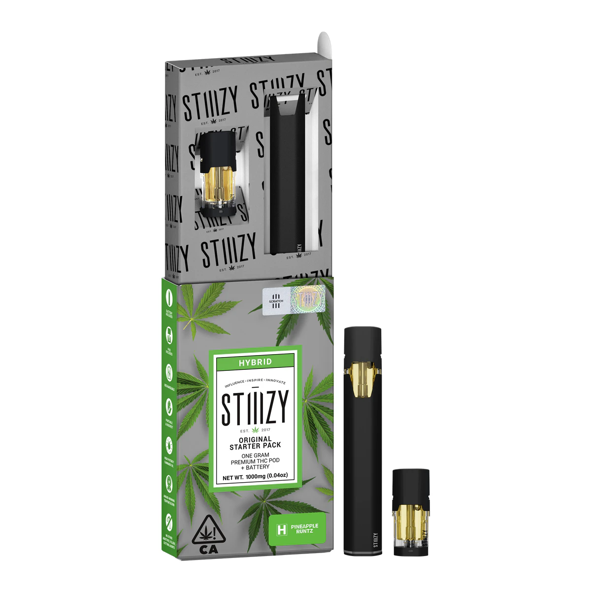 STIIIZY - Stiiizy Pineapple Runtz Starter Pack (Battery & POD) 1.0g Main Image