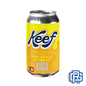Keef Classic Sodas - Pineapple X-press Soda | 12oz 100mg (THC)