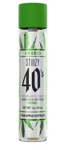 STIIIZY - Stiiizy 40s 1g Pineapple Express Infused Preroll PD Main Image