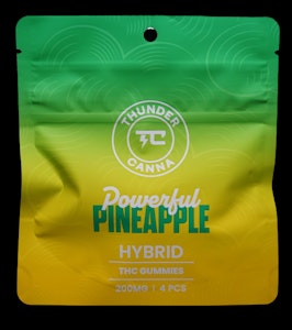No Brand - Pineapple Gummies 4CT 200MG