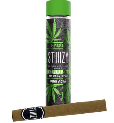 STIIIZY - STIIIZY-Pink Acai-40's-Blunt-Infused Pre Roll-Hybrid-Kief-40%+-2g Main Image
