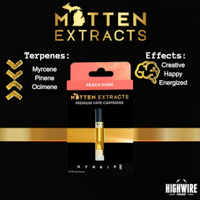 Mitten Extracts Cart Peach Kush 1g