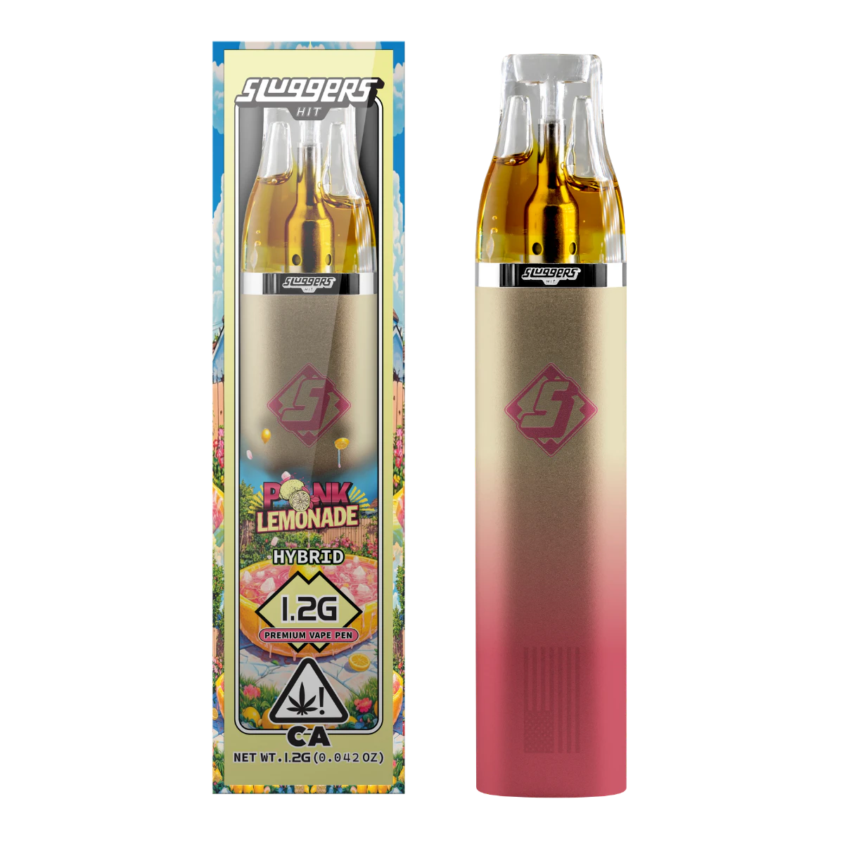 Sluggers Hit - Pink Lemonade (H) | 1.2g Live Resin AIO Vape | Sluggers Hit Main Image