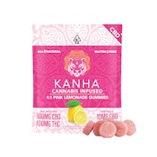 Kanha 1:1 CBD:THC Pink Lemonade Gummies 200mg