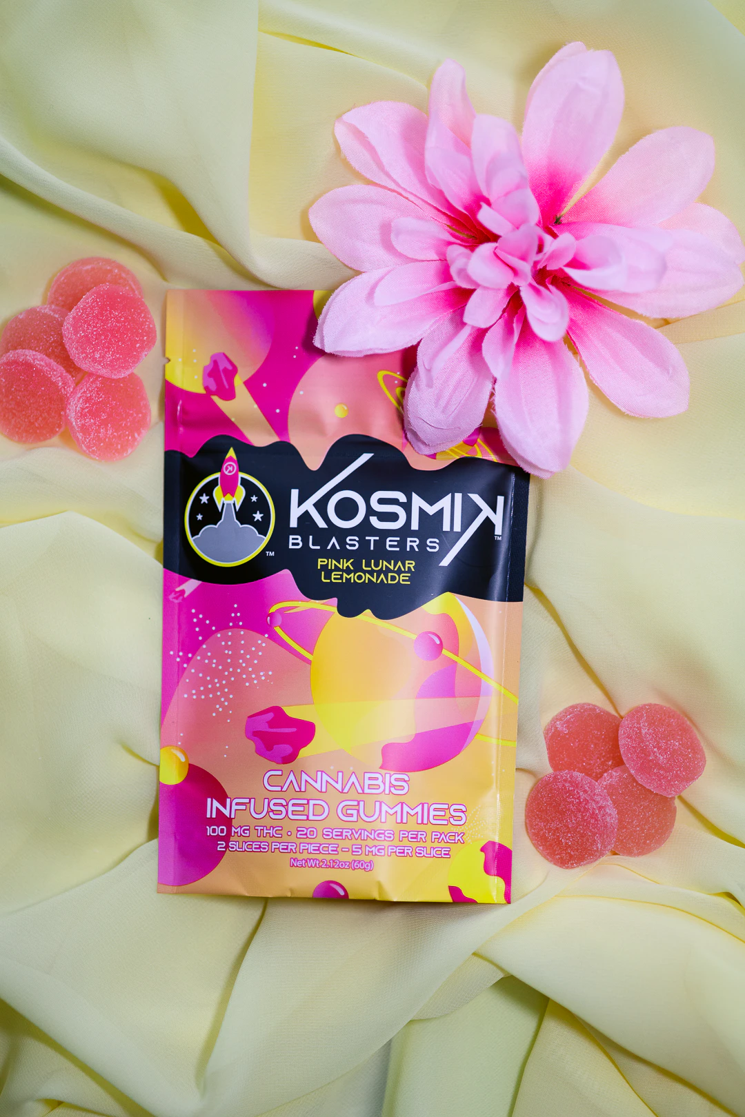 Kosmik Brands - Pink Lunar Lemonade Blaster | 100mg | TAXES INCLUDED Main Image