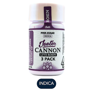 JEETER - Jeeter - Baby Cannon Live Rosin - Pink Zugar - Infused Preroll Pack - 3pk - 1.5g