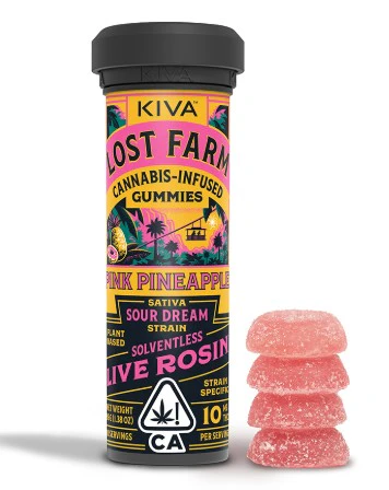 Lost Farm - Lost Farm Pink Pineapple Live Rosin Gummies Main Image