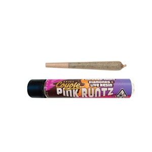 Space Coyote - Pink Runtz, Diamond + Live Resin 1g Infused Pre-roll (Space Coyote)