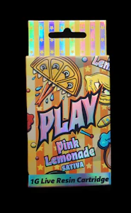 Play Michigan - PLAY - Pink Lemonade - 1g Infused Live Resin Cart