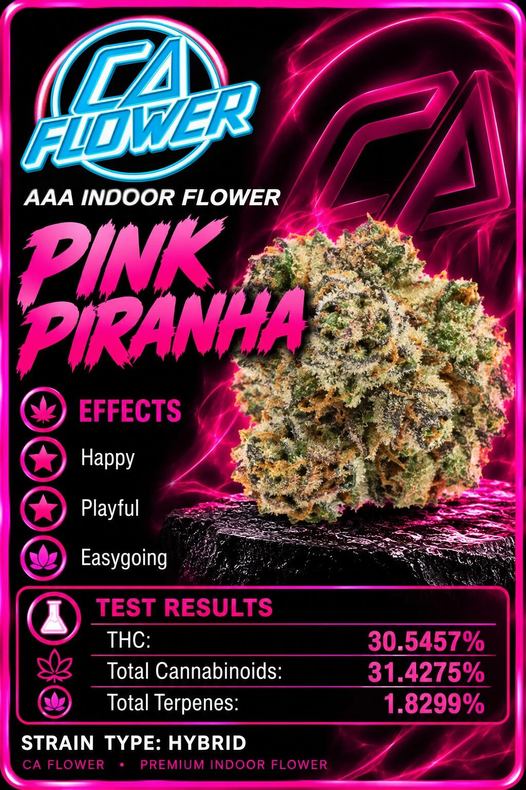 CA Flower - Pink Piranha Main Image