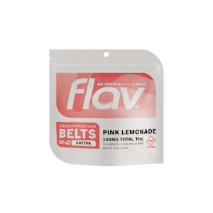 FLAV - FLAV - SOUR PINK LEMONADE GUMMY BELTS 100 MG
