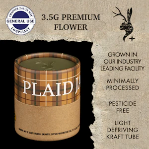 PLAID JACKET - Dirty White Girls ( S ) Plaid Jacket Flower - 3.5g