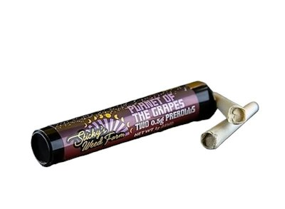 Sticky's Weed Farm - Planet of the Grapes - 23.46% THC - 2pk x.5g - Pre-Roll