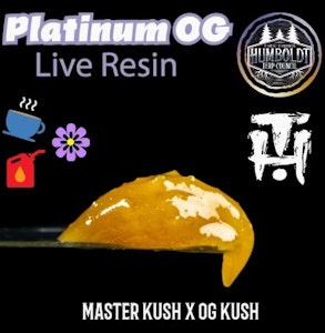 HUMBOLDT TERP COUNCIL - Humboldt Terp Council 1g Platinum OG Live Resin