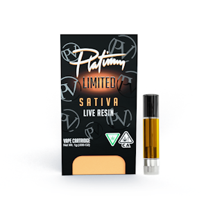 PLATINUM VAPE - Platinum Vape - 1g Live Resin Cart - Sour Widow