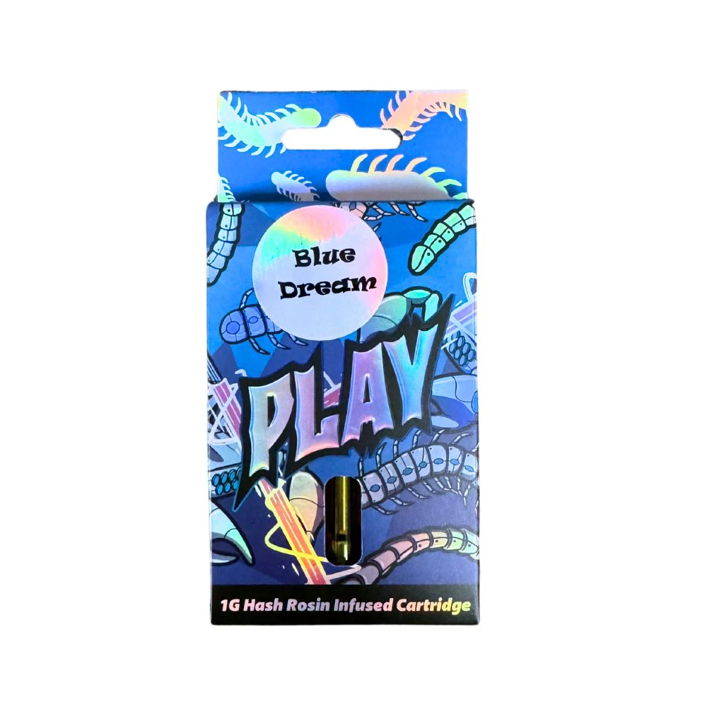 Play - Blue Dream 1g Hash Rosin Infused Distillate Cartridge - PLAY Main Image