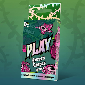 Play Michigan - Frozen Grapes ━ 1g Hash Rosin Infused ━ 510 Cart ━ Play