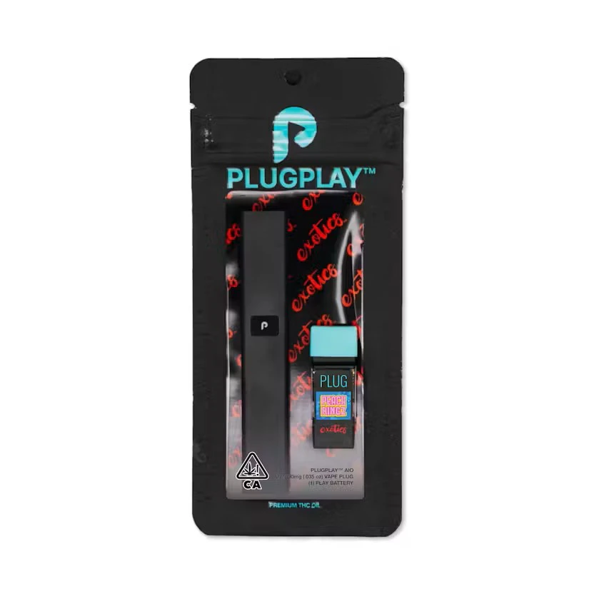 PLUGPLAY™ - Plug Play - 1g Exotics AIO - Peach Ringz Main Image