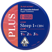 Plus - Sleep - Lychee - 1:2:3 THC/CBN/CBD - Gummies - 20pk - 100mg