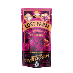 LOST FARM - Pomberry (Kush Mints Punch) (H) | 10mg 10pk Live Rosin Chews | Lost Farm