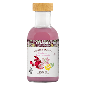 Almora - Pomberry Rose Lemonade | 12oz 100mg Beverage | Almora Farms x Whitethorn Rose Farms