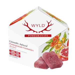 WYLD - Pomegranate (H) | 10mg THC:10mg CBD 10Pk Gummies  | Wyld