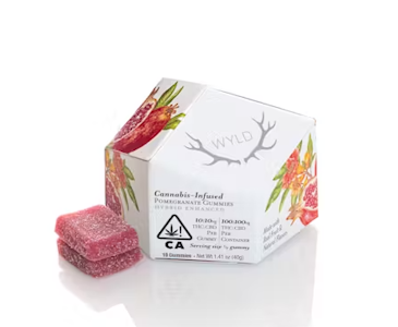 WYLD - WYLD - Pomegranate 1:1 THC:CBD Gummies 200mg